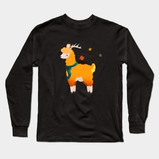 Autumn Llama Long Sleeve T-Shirt